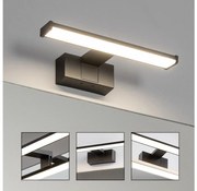Brilagi - Specchio da bagno con luce LED VESTRA, 6 W/230 V, 30 cm, IP44, nero