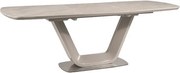 Tavolo allungabile Armani Ceramic in grigio opaco - l90 x h76 x h76 x L160-220 cm