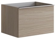 Mobile da bagno sotto lavabo Pixel plain olmo rousseau L 60 x H 40 x P 45.5 cm 2 cassetti, lavabo non incluso