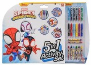 Scatola Multiattività per Colorare Spidey 5 in 1