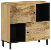 Credenza 80x33x75 cm in legno massello di mango