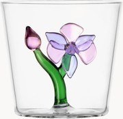 Bicchiere fatto a mano in vetro borosilicato Botanica