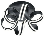 Plafoniera LED Carrera Ø 45 cm nero IP20 bianco caldo, 4400 lumen TRIO LIGHTING INTER