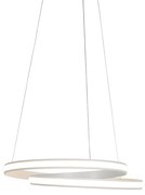 Lampada a sospensione moderna bianca 55 cm con LED - Rowan