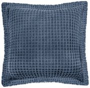 Cuscino decorativo in cotone blu Waffle, 45 x 45 cm - Tiseco Home Studio