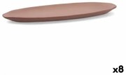 Vassoio per aperitivi Quid Mineral Gres Terracotta Ceramica 13 x 30,5 cm (8 Unità)