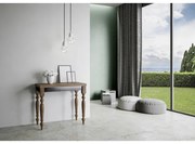 Consolle apribile 90x45/90 cm Romagna Librox Noce telaio Grigio