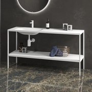 Kamalu - mobile bagno metallico a terra 155 cm net-155