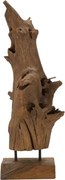 Scultura Akar In Teak Riciclato Cm 23X27X64 (Pezzi Unici - Non Rip. In Serie)