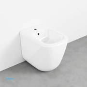 Ceramica Cielo "Era" Bidet Da Terra Filomuro Bianco Lucido