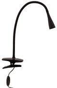 Baris LED Lampada con Morsetto Black - Lindby