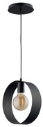 Lampadario su corda HAPPY 1xE27/60W/230V nero