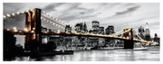 Stampa su tela Brooklyn Lights, multicolore 180 x 64 cm