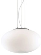 Sospensione Moderna Candy Vetro Bianco 1 Luce E27 D40Cm