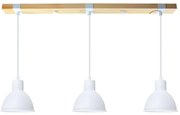 Lampadario a sospensione con filo 3xE27/40W/230V bianco