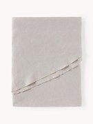 Tovaglia rotonda in lino con bordino Kennedy