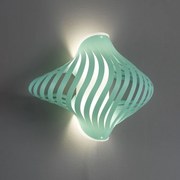 Applique Shell Helios 1 Luce In Polilux Verde Made In Italy