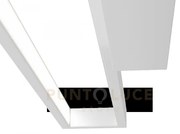 Four squares applique grande bianco 1162-ag-bi