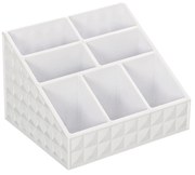 Organizer Porta Cosmetici Con 7 Scomparti Feridras "Smack" Bianco