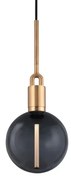 Buster+Punch - Forked Globe Lampada a Sospensione Dim. Medium Smoked/Brass Buster+Punch