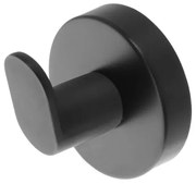 Appendino portasciugamani in acciaio nero opaco Chic Black