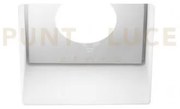 Doride ip44 incasso 1 luce quadrata gu10 bianca in gesso