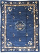 Peking Tappeto orientale 270x360 Blu (Cina) Annodato A Mano