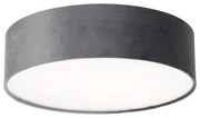 Plafoniera moderna grigia 40 cm con interno dorato - Drum