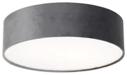 Plafoniera moderna grigia 40 cm con interno dorato - Drum