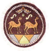 Agra Tappeto orientale 50x50 Rosa (Indian) Annodato A Mano