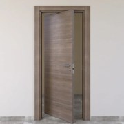 Porta tamburata rototraslante Stylish grigio L 70 x H 210 cm sinistra