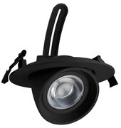 Faro LED da Incasso 44W Orientabile Rotondo Foro Ø160mm Nero Philips Certadrive 140lm/W Colore Bianco Naturale 4.000K