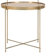 Tavolino rotondo in oro ø 48 cm Venezia - House Nordic