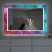 Specchio LED con decorazione D4