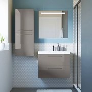 Mobile sottolavabo e lavabo Remix New grigio granito L 75 x H 57.7 x P 46 cm 1 vasca