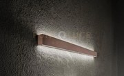 Applique in alluminio marrone metallizzato rummo led 14w 3000k cri?...