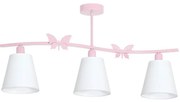 Lampadario per bambini FARFALLINA 3XE14/60W/230V