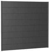 Pannello frangivista in acciaio metallizzato grigio scuro BIOHORT L 194 x H 182 cm, spessore 44 mm