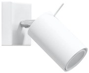 Sollux SL.0087 - Faretto da parete RING 1xGU10/10W/230V bianco