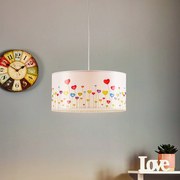 Lampada a sospensione Hearts Maco Design, dimmerabile, Multicolore, Cameretta, Plastica, Giovanile, Lampada a sospensione
