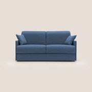 Evans Divano letto matrimoniale in tessuto impermeabile T13 blu