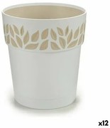 Vaso Autoirrigante Stefanplast Cloe Bianco Plastica 15 x 15 x 15 cm (12 Unità)