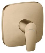 Rubinetto per doccia getto laminare cristallino a 2 manopole Talis E bronzo satinato HANSGROHE