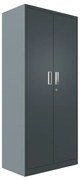 Armadio alto metallico AR SHELVING in acciaio, grigio antracite L 80 x H 180 x P 45 cm 2 ante, da interno