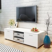 Mobile tv bianco laccato lucido 120x40,3x34,7 cm