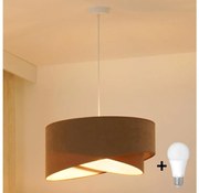 Brilagi - Lampadario LED a sospensione con filo LYRA 1xE27/15W/230V marrone/bianco