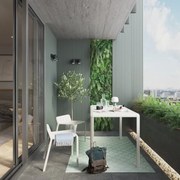 Set tavolo e sedie Idaho NATERIAL in alluminio beige per 2 persone