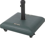 Base per Ombrellone Ø35 a Ø55 con Ruote e Maniglie da Giardino in Cemento 37Kg Vorghini UnShake Verde...