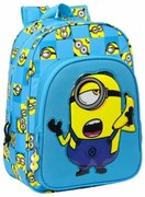 Zaino Scuola Minions Minionstatic Azzurro 26 x 34 x 11 cm