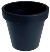 Vaso Plastiken Antracite polipropilene Ø 25 cm